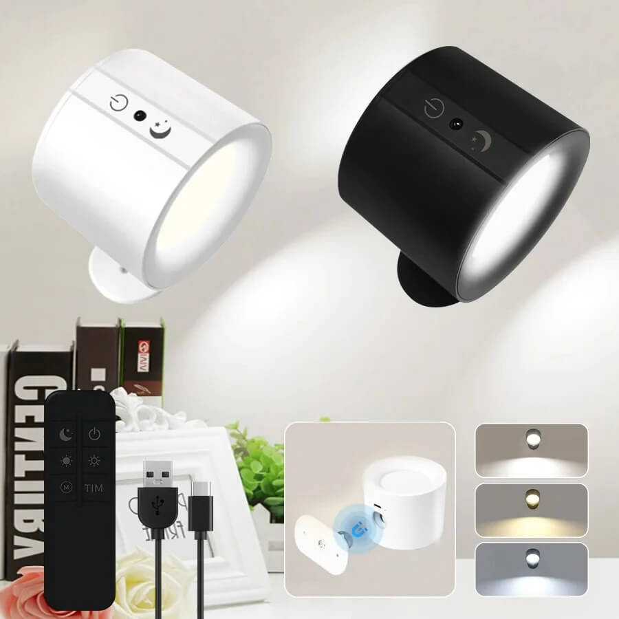 NordGlow – Magnetisk LED Vägglampa med Dubbla Ljuskällor | Flexibel Belysning för Hemmets Alla Hörn-Lamps-BB-Hemnix