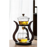 Glas Teaset med Magnetisk Flöde – Semi-Automatisk Kanna, Värmebeständig och Elegant Carvallo