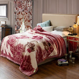 PlushDream Filt - Mjuk Fuskpäls Mikrofiber Dubbel Lager Plyschfilt Carvallo