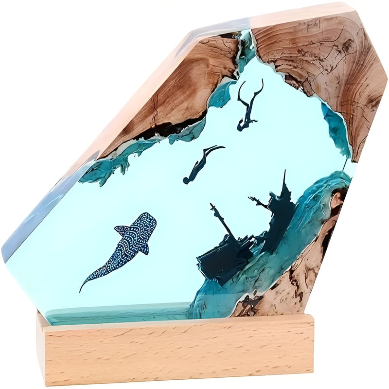 OceanGlow - Förvandla Ditt Rum Med Havets Lugna Ljusdjup Carvallo