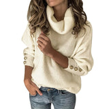 Vintage Turtleneck Sweater för kvinnor
