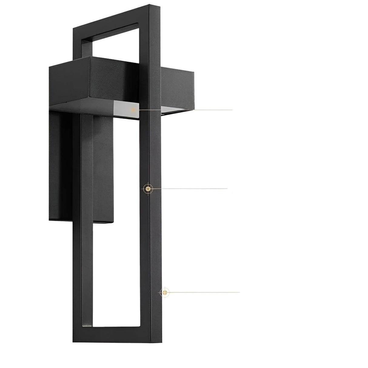 AstraGlow Ljus - Avslappnad utomhusvägglampa med skruvmontering Carvallo