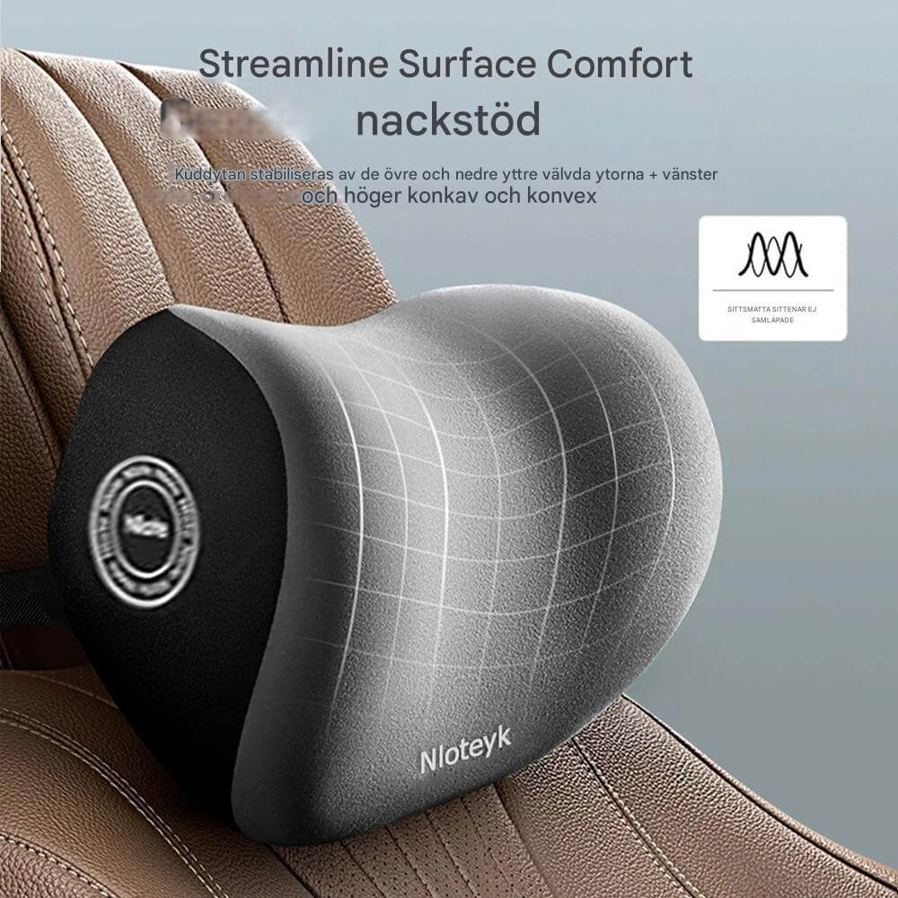 Travilo – Ergonomisk Nack- och Ryggkudde för Bilresor | Anpassningsbar Komfort i Varje Sits-Back & Lumbar Support Cushions-BB-Hemnix