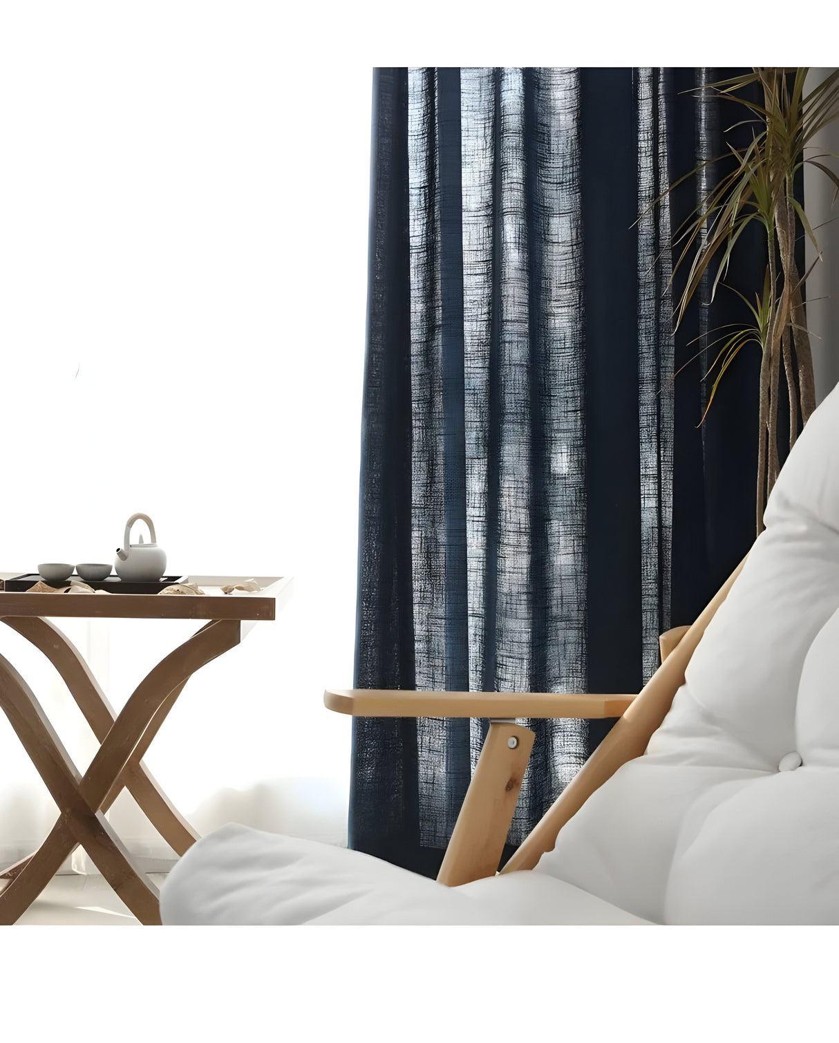 HikariVeil Gardiner - Japansk Stil Halvgenomskinliga Integritetsgardiner Carvallo