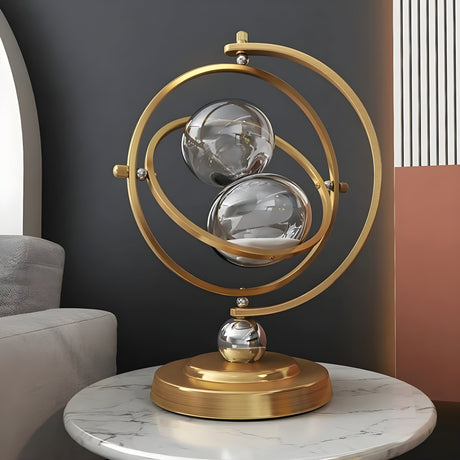Timglas i Globe Design – Vintage Look, Antik Stil för Vardagsrum eller Kontor Carvallo