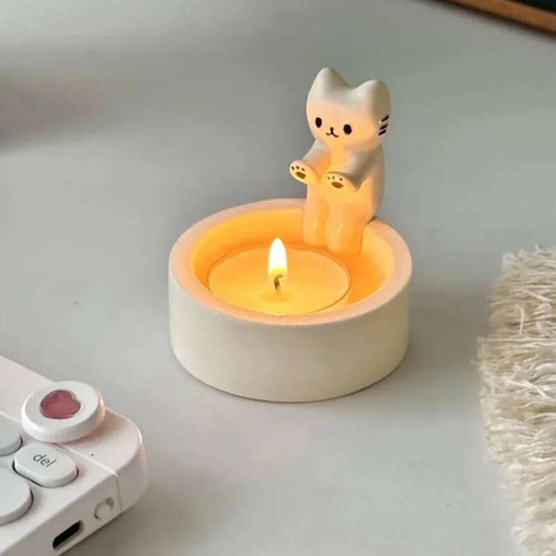 PawFlicker – Dekorativ Djurinspirerad Ljushållare för Värme och Stämning-Candle Holders-BB-Hemnix