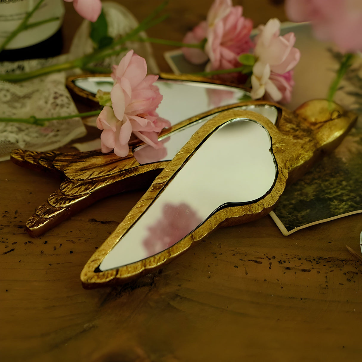 GildedWings Spegel – Dekorativ Vintage Skogsspegel Carvallo