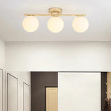 Nordic LED taklampa i glas - elegant vit boll för alla rum MILA Sverige