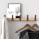 ModiPerch Hook - Vägggarderobsstativ med 5 rörliga krokar Carvallo