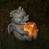 DragonHaven Lampa - Drakskulptur LED-bordslampa Carvallo