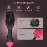 StylePro – 4-i-1 Varmluftsborste för Fön, Volym och Styling | Smidig Hårstyling med En Enhet-Hot Air Brushes-BB-Hemnix