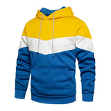 Patchwork Fleece Hoodie för män-Hemnix-Hemnix