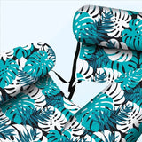 HydroHammock – Uppblåsbar Flytstol för Vuxna | Bekväm Poolhängmatta med Nackkudde & Plantmönster-Pool Floats-BB-Hemnix