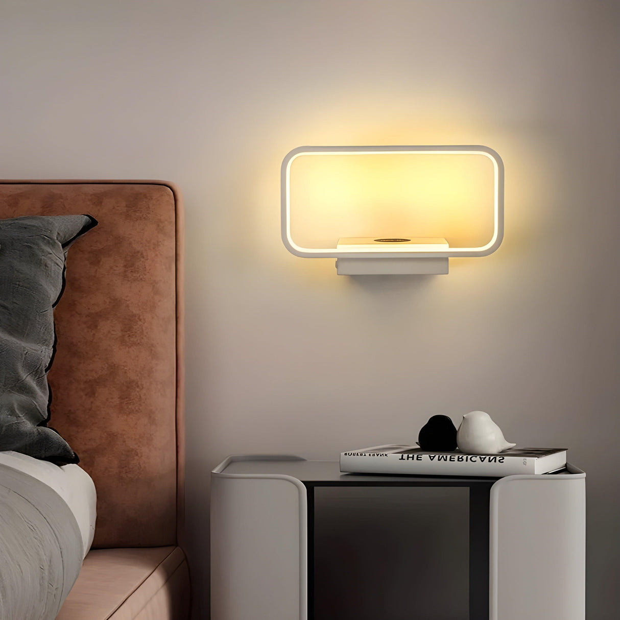GloSwitch Ljus – Modern Trådlös USB-Laddning LED-Vägglampa för Inomhusbruk Carvallo