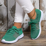 Andningsaktiva stickade sneakers för kvinnor