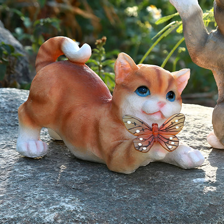 SolarPaws Ljus - Dekorativ Kattsolar LED Figur Figurine Ljus Carvallo