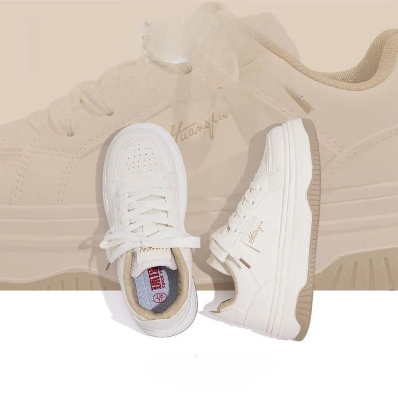 Vita chunky sneakers för kvinnor-Hemnix-Hemnix