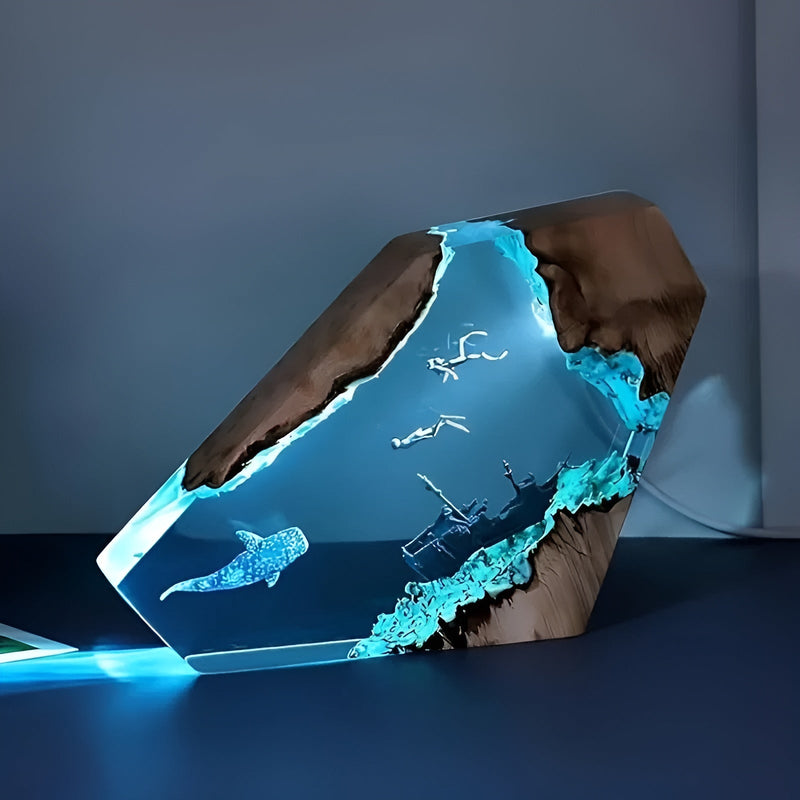 OceanGlow - Förvandla Ditt Rum Med Havets Lugna Ljusdjup Carvallo