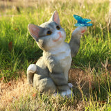 SolarPaws Ljus - Dekorativ Kattsolar LED Figur Figurine Ljus Carvallo