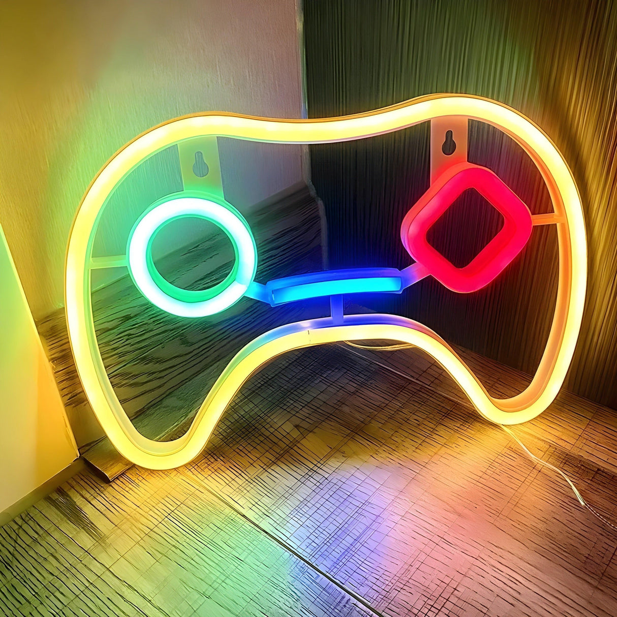 NeonGamer Lampa - Dekorativ USB-driven LED neon väggskylt Carvallo