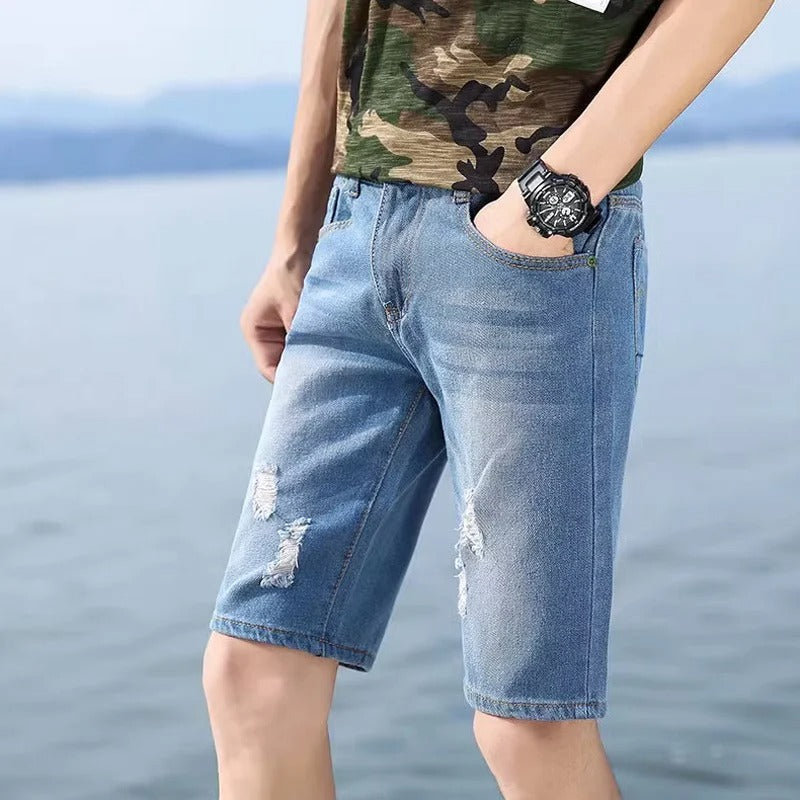 Jeansshorts för män