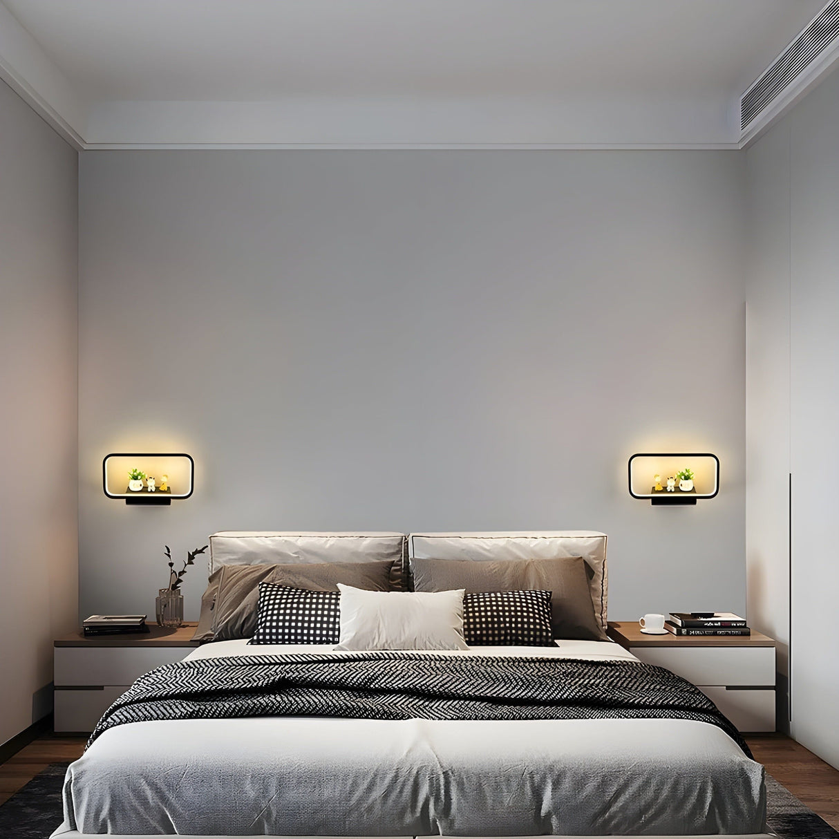 GloSwitch Ljus – Modern Trådlös USB-Laddning LED-Vägglampa för Inomhusbruk Carvallo