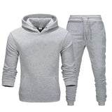 Fitness sweatshirt set för män-Bellasverige-Grå-S-Hemnix