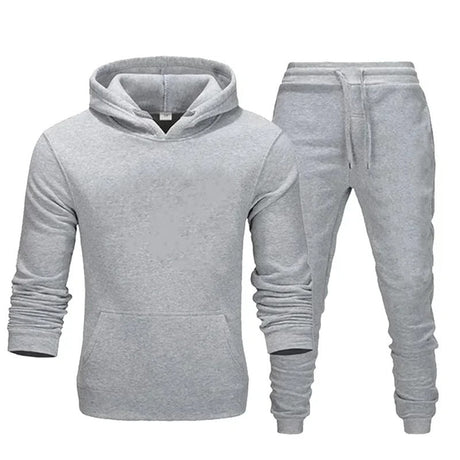 Fitness sweatshirt set för män-Bellasverige-Grå-S-Hemnix