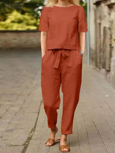 Träningsoveralls set för kvinnor-Hemnix-Orange-S-Hemnix