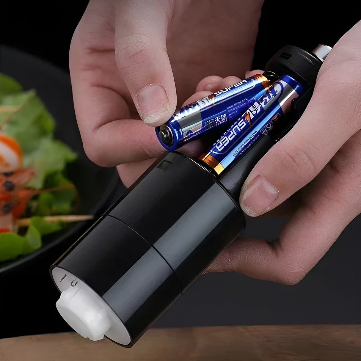 Elektrisk pepparkvarn – Mångsidig & Justerbar | För salt, peppar & kryddor Carvallo