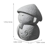 SatoriStone Dekor - 2st Japansk Sten Buddha Dekoration Carvallo