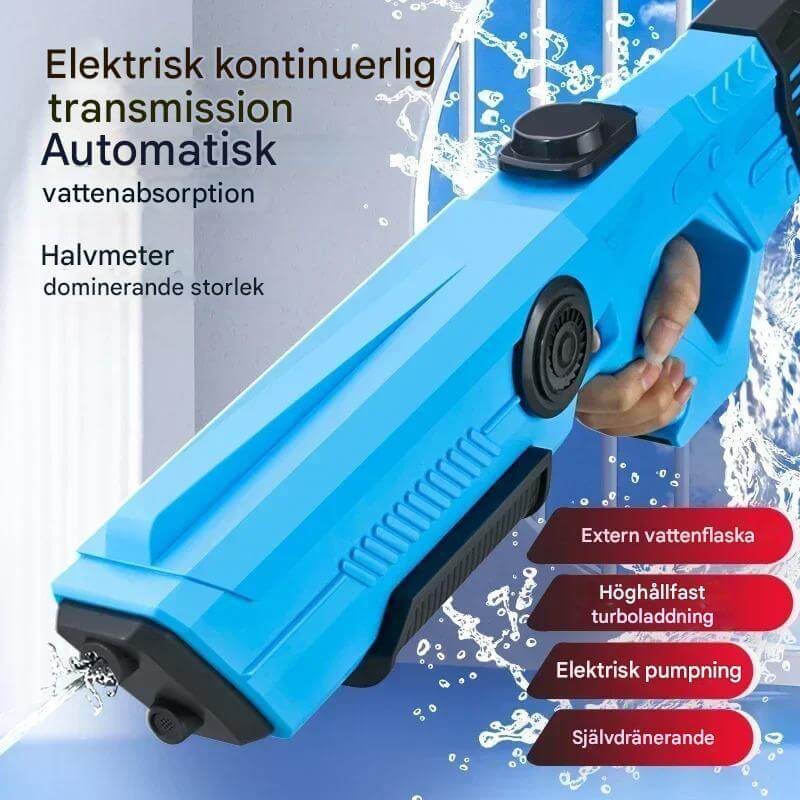 SplashForce – Automatisk Vattenkanon för Lek & Sommarspel | Elkraft, Lång Räckvidd och Massor av Action-Water Play Equipment-BB-Hemnix