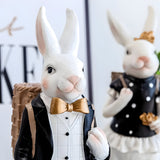 RegalRabbit Dekoration – Dekorativ Pastoral Palats Kaninfamilj Dekoration Carvallo