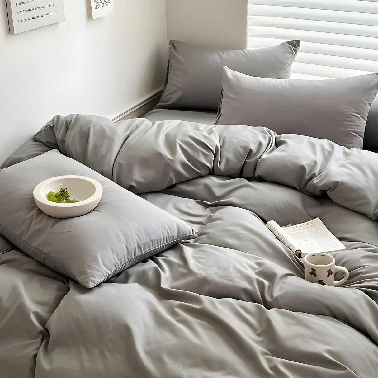 CloudHaven - Enfärgad bomull sängkläder set Carvallo