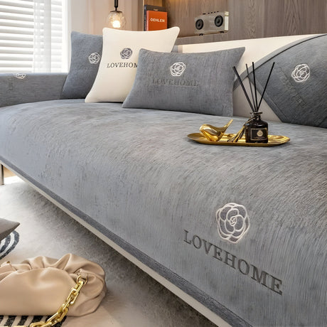 LuxeWrap Sofabeklädnad - Modern, Rutschskydd Sofakudsskydd Carvallo