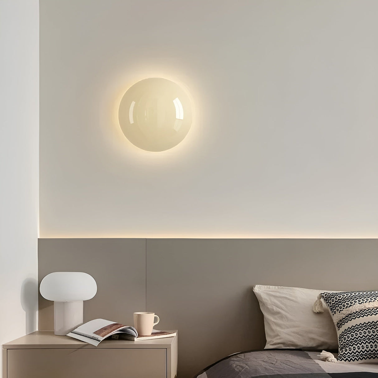 GlowCircle Light - Nordisk Rund Metall Vägglampa Carvallo