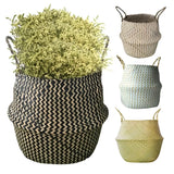 EcoHaven Korg - Fällbar Handgjord Rattan Vävd Blomkorg Carvallo