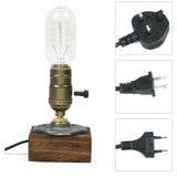 RetroGlow Lampa - Retro LED Bordslampa med Strömbrytare Carvallo