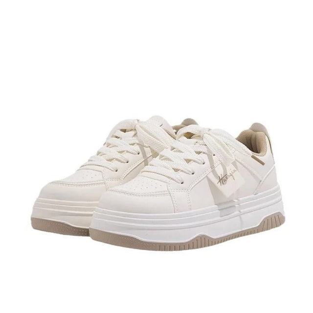 Vita chunky sneakers för kvinnor Hemnix