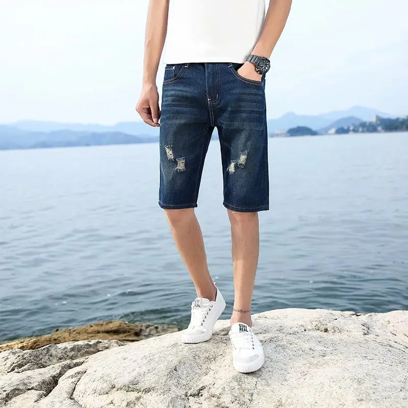 Jeansshorts för män