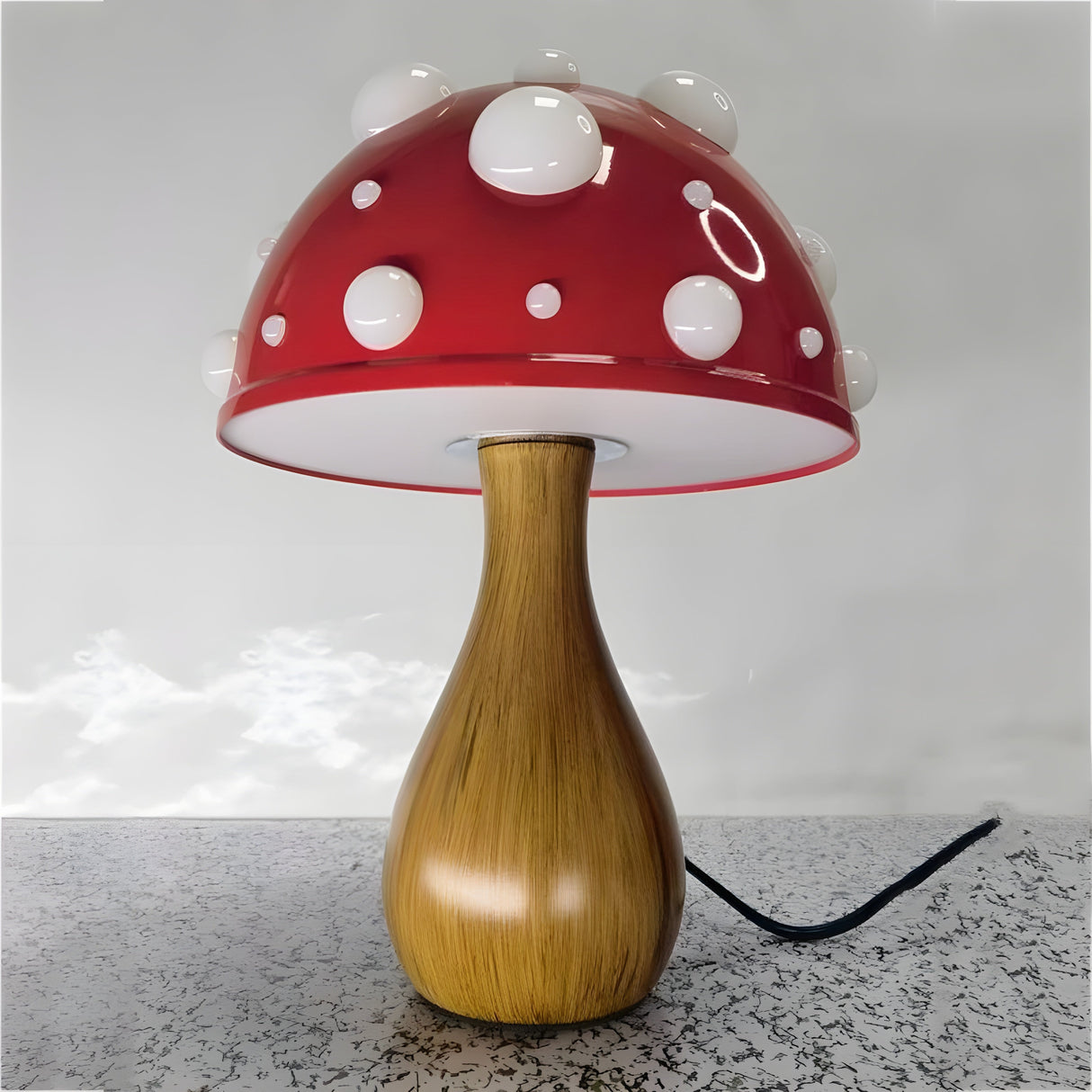 AmanitaDream Lampa - Amanita Svamp LED Vägglampa Carvallo