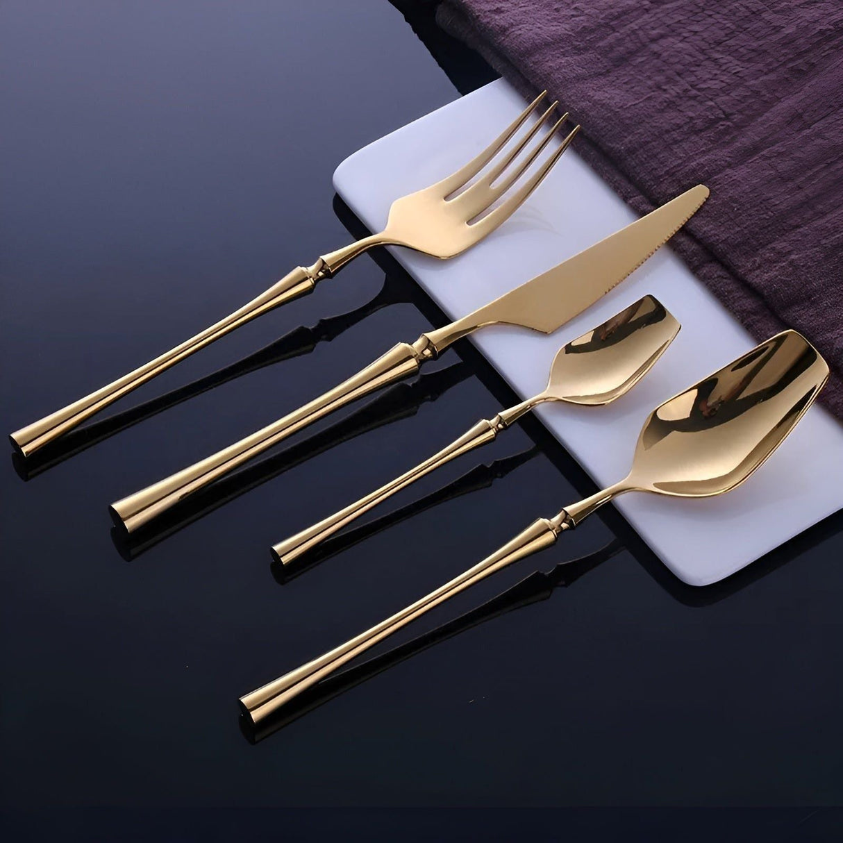 LuxeDining Bestickset - Rostfritt stål Diskmaskinssäkert bestickset 5 set Carvallo