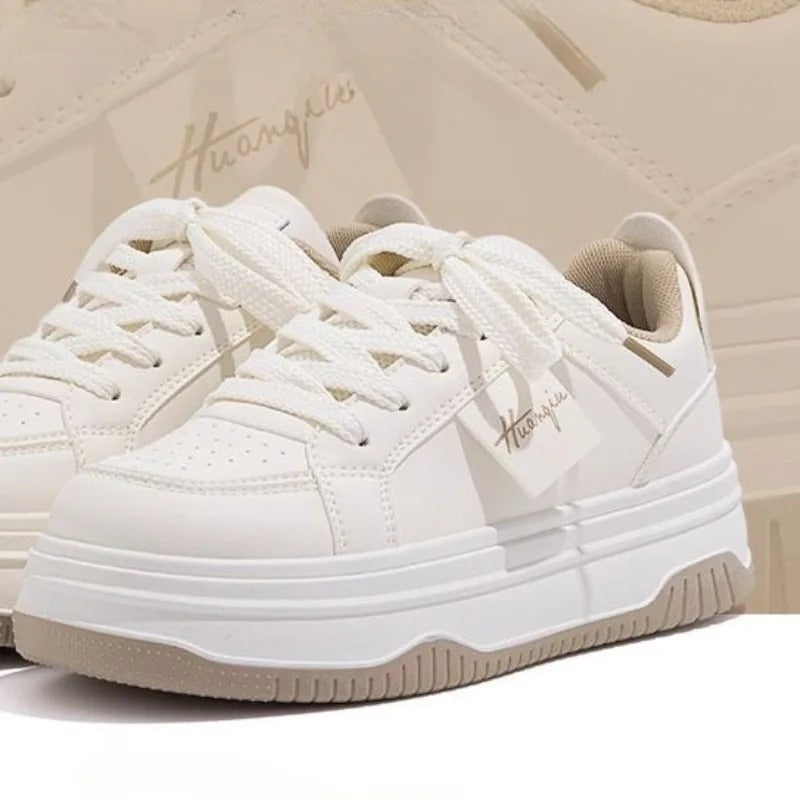 Vita chunky sneakers för kvinnor-Hemnix-Hemnix