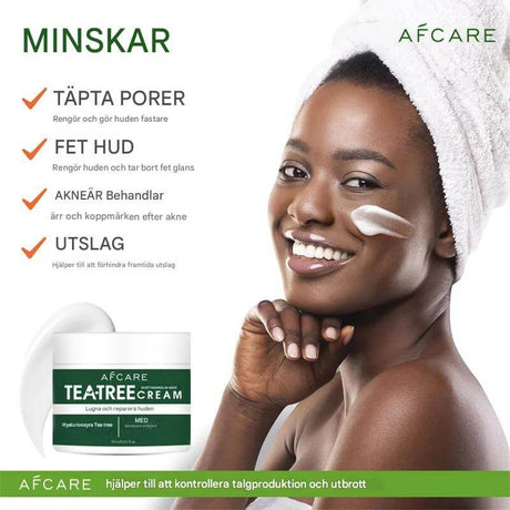 GrönRoa – Vegansk Ansiktskräm med Tea Tree | För en Lugnare, Mer Balanserad Hud-Acne Treatments & Kits-BB-Hemnix