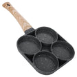 MultiChef – 4-håls Omelettpanna med Nonstick-beläggning | För Frukost, Smårätter och Kreativ Matlagning-Frying Pans-BB-Hemnix