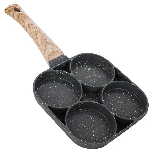 MultiChef – 4-håls Omelettpanna med Nonstick-beläggning | För Frukost, Smårätter och Kreativ Matlagning-Frying Pans-BB-Hemnix