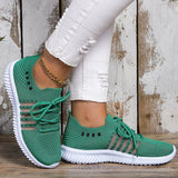 Andningsaktiva stickade sneakers för kvinnor