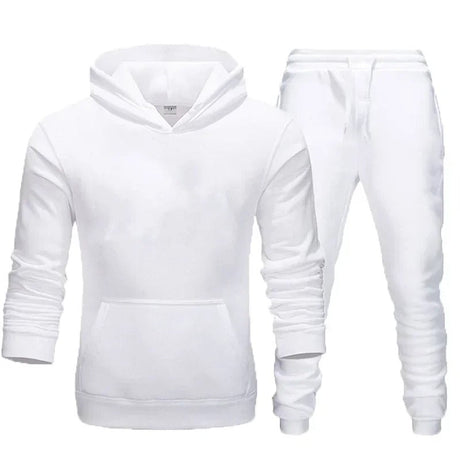 Fitness sweatshirt set för män-Bellasverige-Vit-S-Hemnix