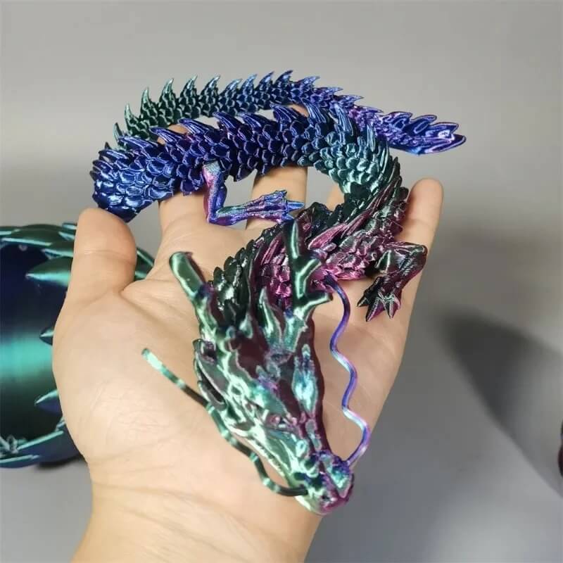 DrakeMorph - Rörlig 3D-printad Drakmodell för Dekor och Fantasi-Action & Toy Figures-BB-Hemnix