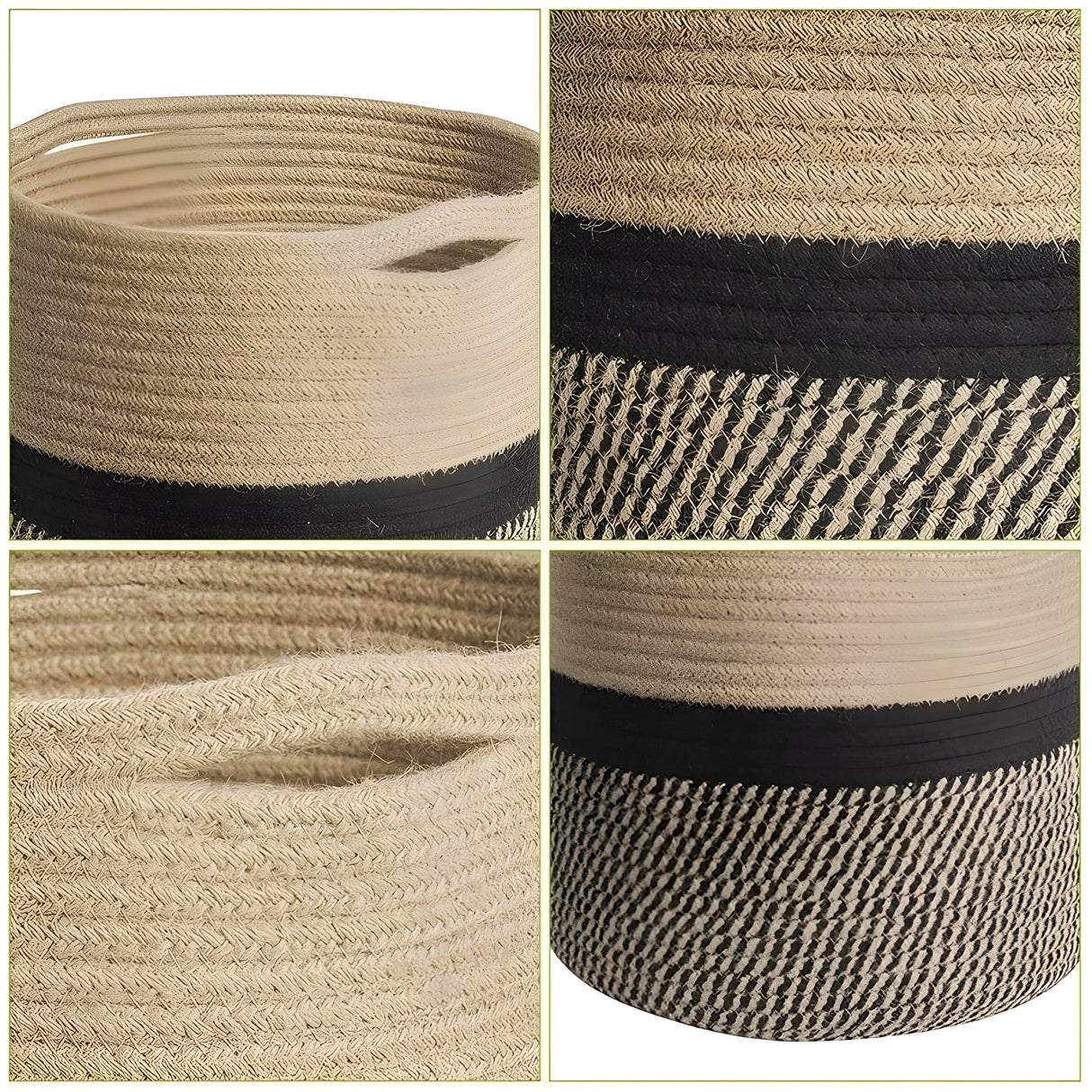 CottonCraft Korg - Fällbar Flätad Seilkorg Carvallo